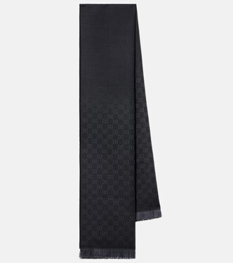GG wool jacquard scarf  | Gucci