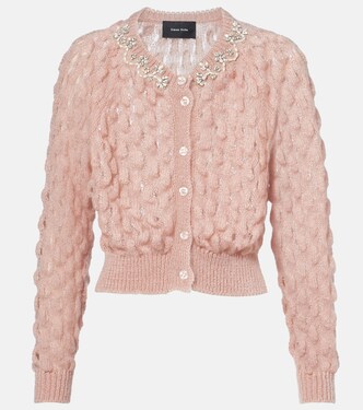Embellished mohair-blend cardigan | Simone Rocha