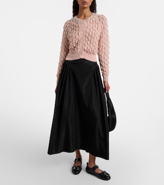 Embellished mohair-blend cardigan in pink - Simone Rocha | Mytheresa