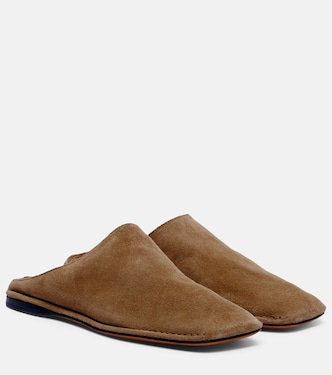 Piper suede slides | The Row