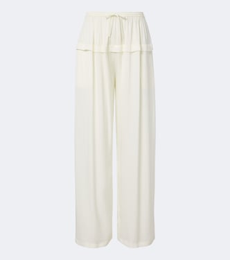Crêpe wide-leg pants | Alaïa