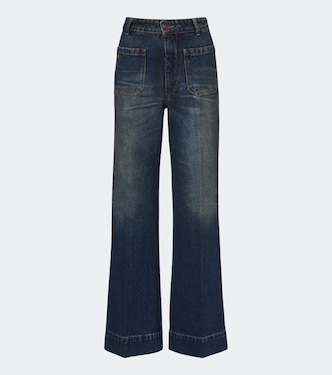 Alina faded wide-leg jeans | Victoria Beckham