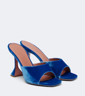 Lupita velvet mules | Amina Muaddi