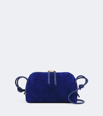 Concert Intrecciato suede crossbody bag | Bottega Veneta