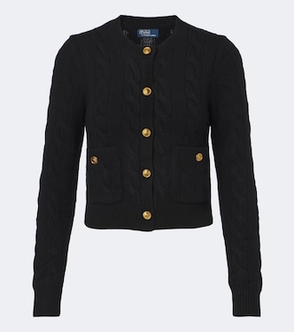 Cable-knit wool and cashmere cardigan | Polo Ralph Lauren