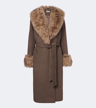 Kinsley wool-blend wrap coat | Simkhai