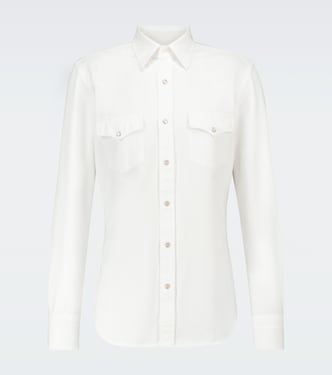 Western long-sleeved cotton shirt | Tom Ford