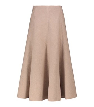 Maureen high-rise pleated midi skirt | Gabriela Hearst