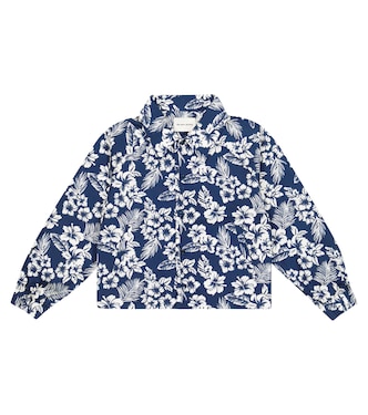 Hibiscus floral cotton twill shirt | The New Society