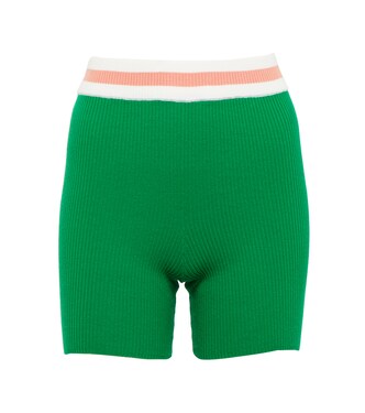 Tropez Lucia cotton-blend knit shorts | The Upside