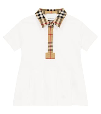 Baby Vintage Check cotton polo dress | Burberry Kids