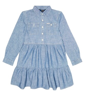 Cotton chambray shirt dress | Polo Ralph Lauren Kids