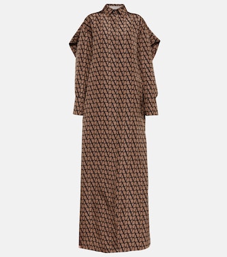 Robe longue Toile Iconographe en soie | Valentino