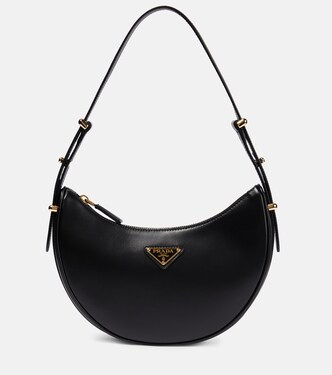 Bolso al hombro Arqué de piel | Prada