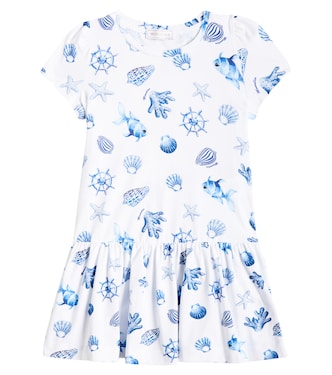 Cotton-blend jersey dress | Monnalisa