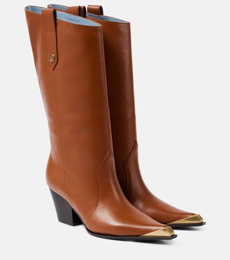 Leather cowboy boots | Etro