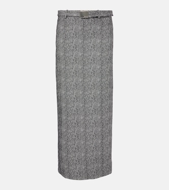 Murray herringbone maxi skirt | Staud