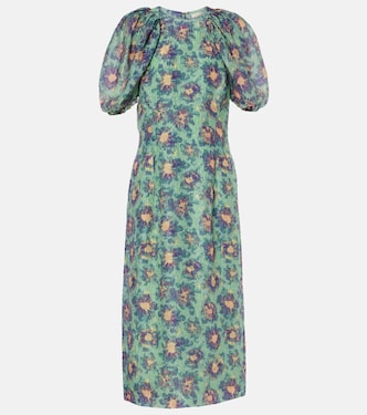 Amandine puff-sleeve midi dress | Ulla Johnson