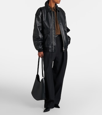Viper leather jacket in black - The Frankie Shop | Mytheresa