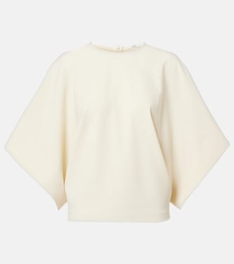 Tenley draped wool-blend crêpe top  | Fforme