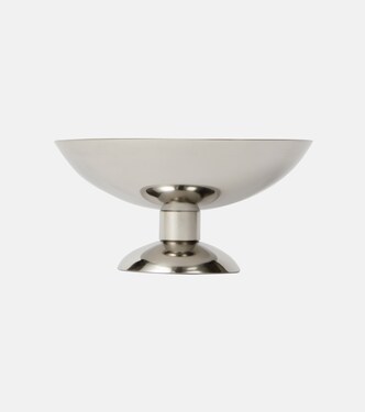 Low stainless steel champagne coupe glass | Louise Roe