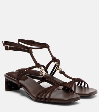 Sandalen Frann 35 aus Veloursleder  | Jimmy Choo