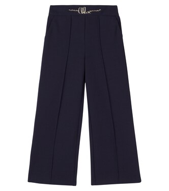 Logo wide-leg pants | Chloé Kids