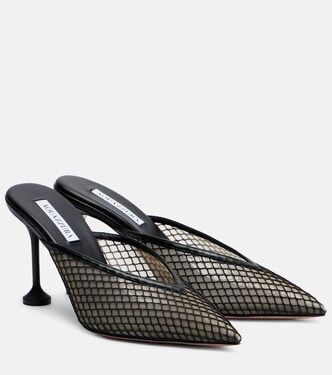 Mules Bisous 85 aus Mesh | Aquazzura