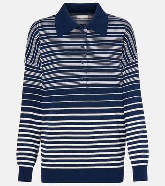 Harlow striped oversized polo shirt | Faithfull