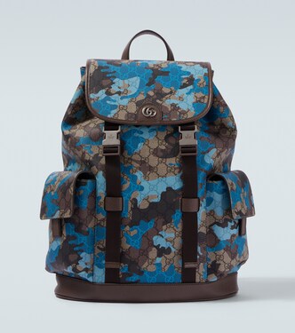 GG Canvas Large camouflage backpack | Gucci