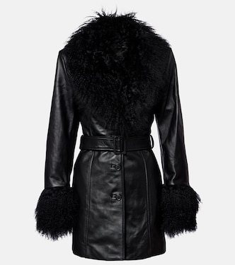 Sefa belted leather jacket | Nili Lotan