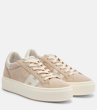 H705 Allacciato H suede platform sneakers | Hogan