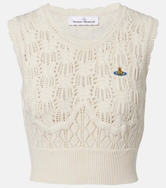 Ella cropped cotton sweater vest | Vivienne Westwood