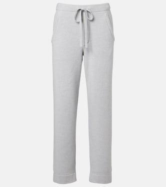 Cashmere straight pants with rose quartz | God's True Cashmere