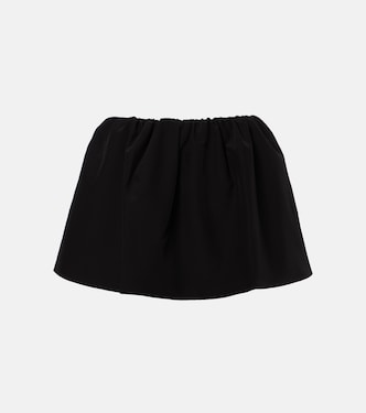 Gathered miniskirt | Wardrobe.NYC