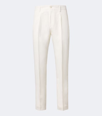 Pantalon de costume en lin et soie | Canali