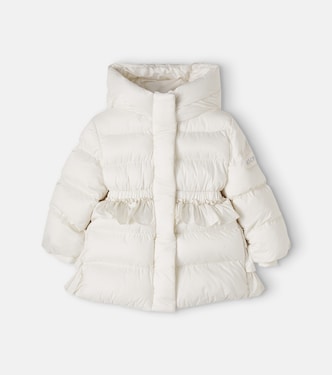Baby ruffled puffer coat | Monnalisa