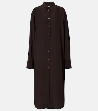 Silk shirt dress | Toteme