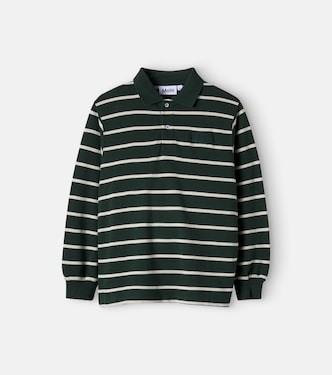 Rey striped cotton polo shirt | Molo