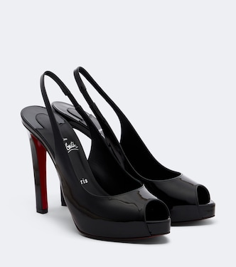 Lady Fanny patent leather slingback pumps | Christian Louboutin