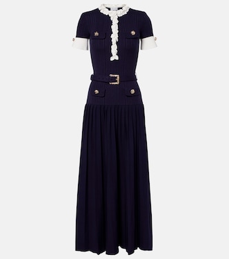 Midikleid aus Rippstrick | Self-Portrait