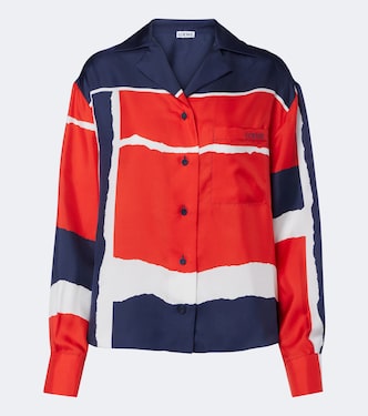Printed silk twill pajama shirt | Loewe
