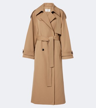 Cotton and wool-blend belted coat | Róhe