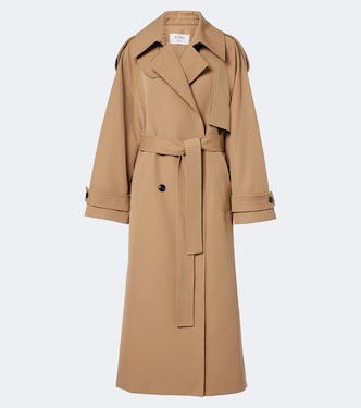 Cotton and wool-blend belted coat | Róhe