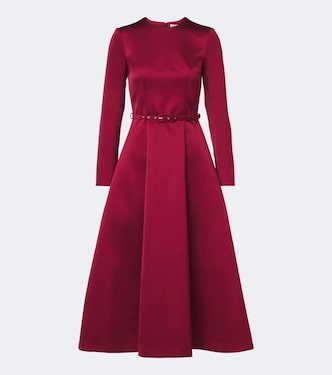 Capucine belted satin midi dress | Emilia Wickstead