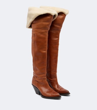 Azelan  leather over-the-knee boots | Chloé