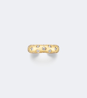 Cosmo 18kt gold single ear cuff with diamonds | Anita Ko