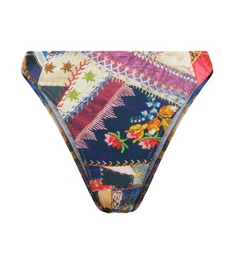 Luca printed high-rise bikini bottoms | Norma Kamali