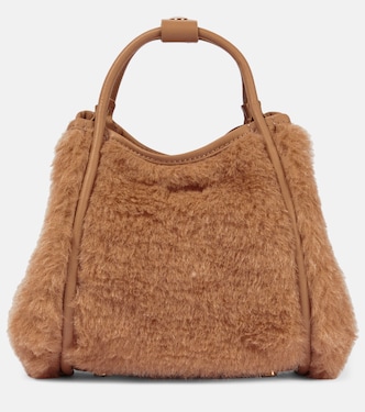 Marine Mini teddy tote bag | Max Mara