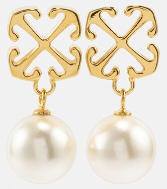 Pendientes Arrows de perlas sintéticas | Off-White